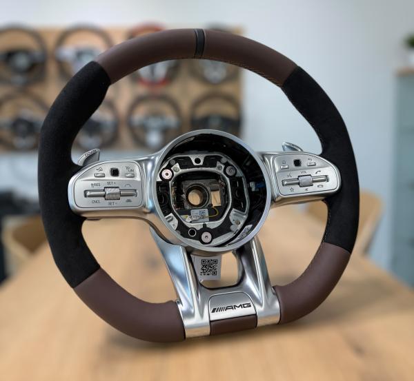 Lenkrad neu Beziehen für MB C43 C63s GLC43 W464 W205 W213 AMG